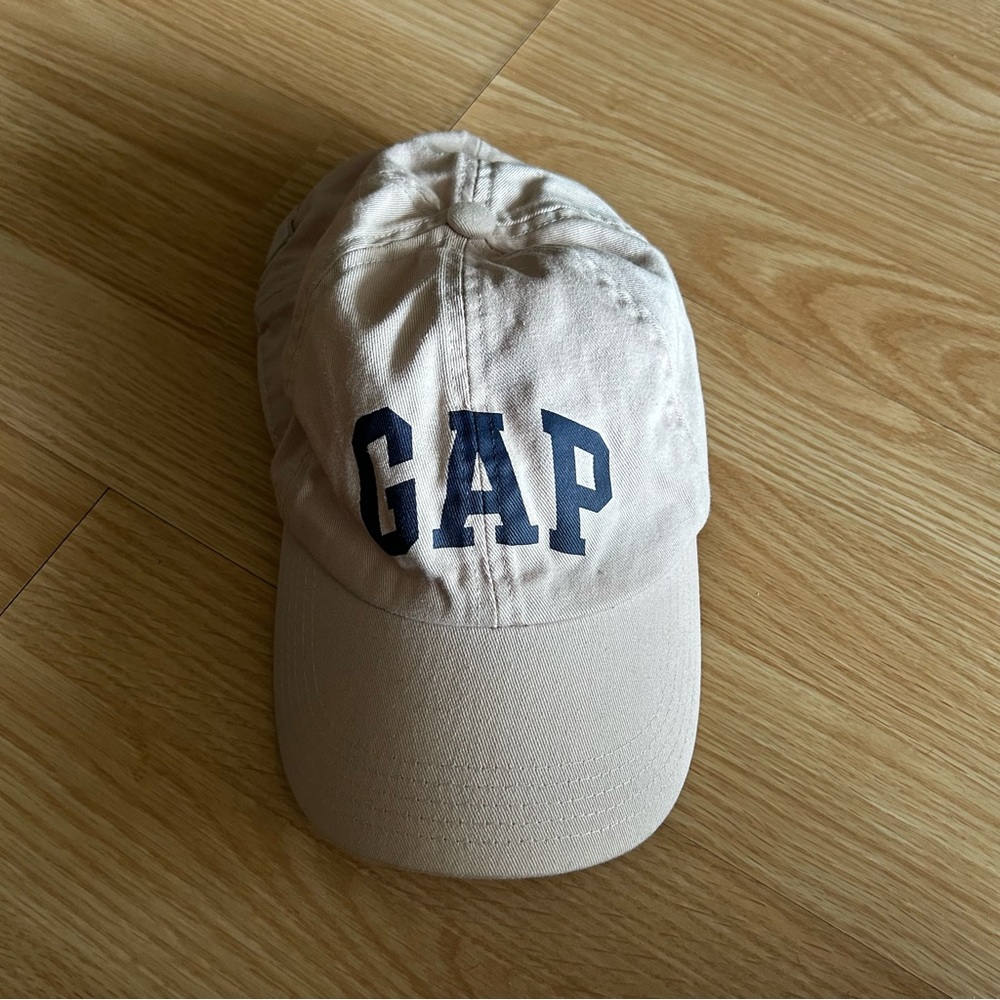 Gap Twill Logo Pale Pink Khaki Cat Youth OS